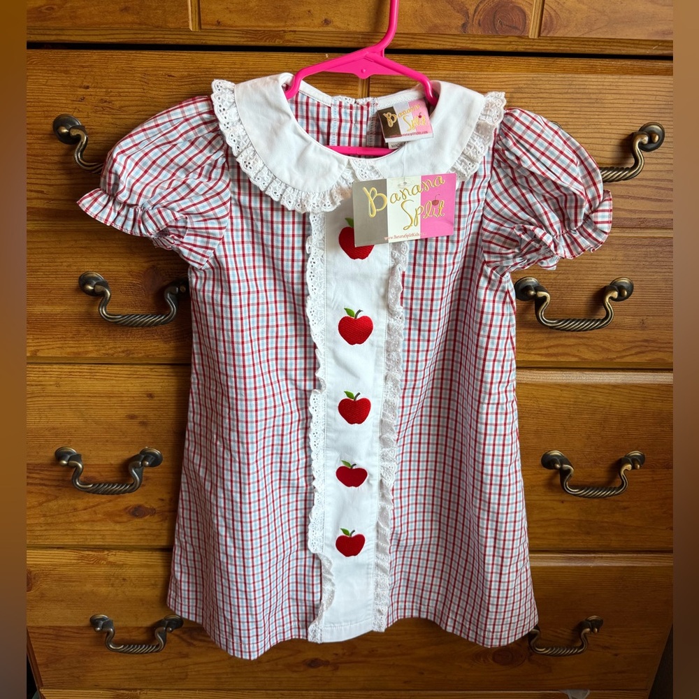 Red and white gingham dress by Banana Split School Days Dress